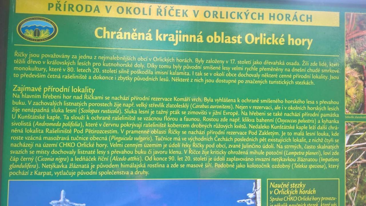 Apartman Nad Terasou Říčky Εξωτερικό φωτογραφία